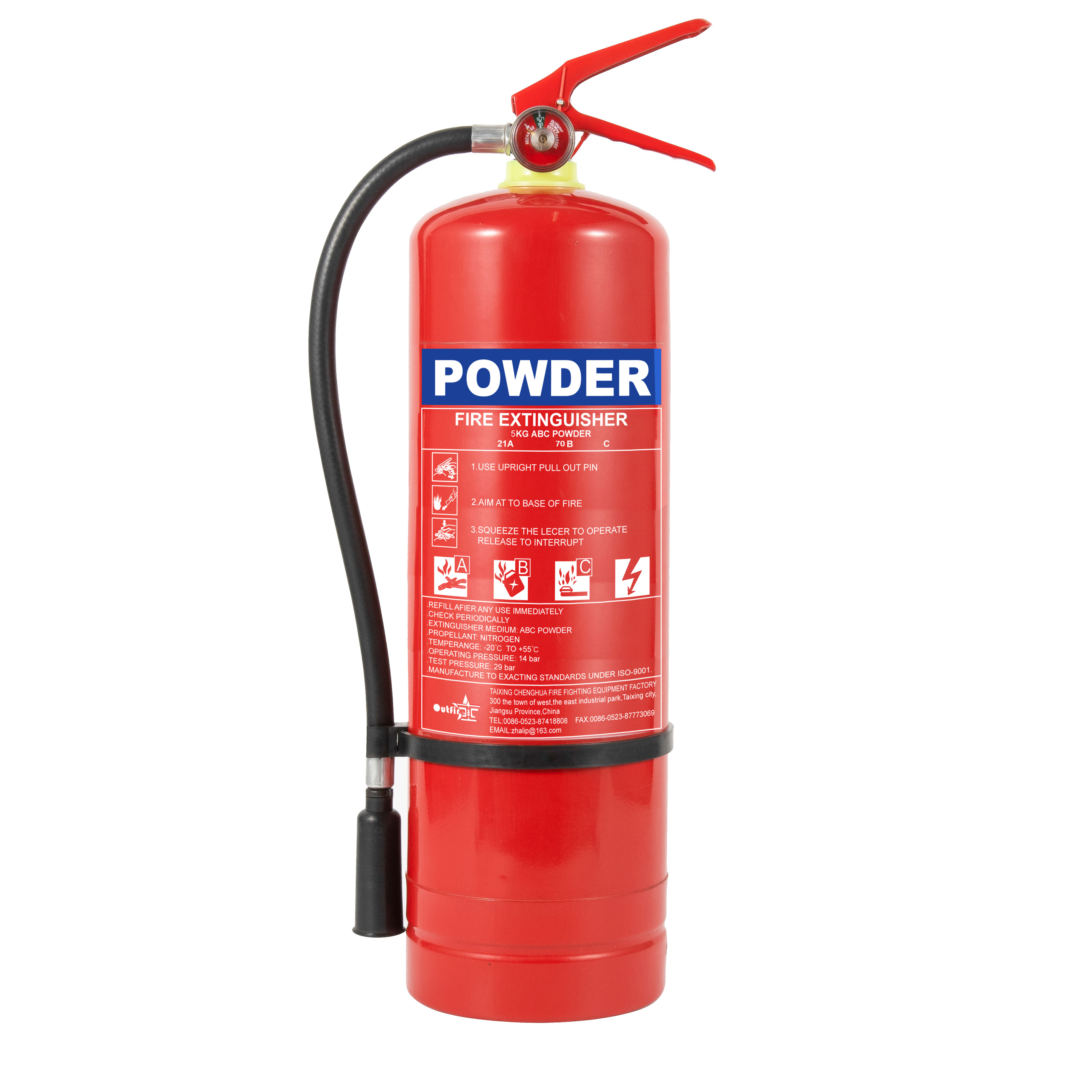5KG Foot Ring Dry Powder Fire Extinguisher